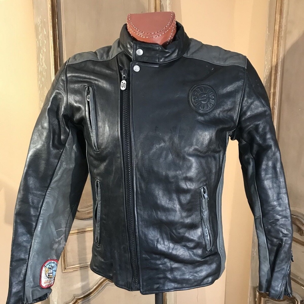 VTG Womens Cafer Racer Triumph Sequra Motorcycle Biker Jacket Large